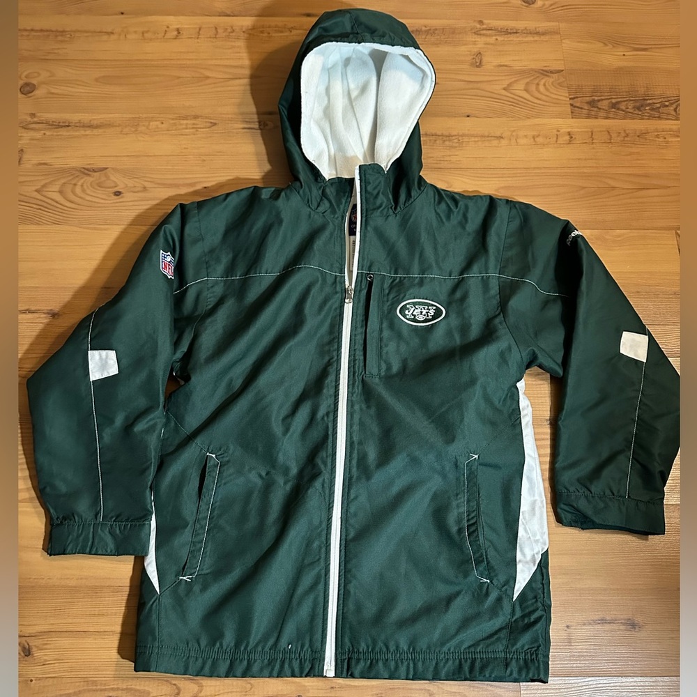 Youth M NY Jets Fleeced Lined Jacket